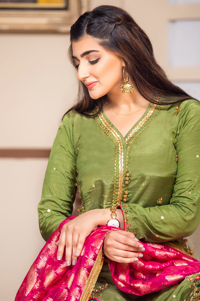 dholki dress design Dholki bride